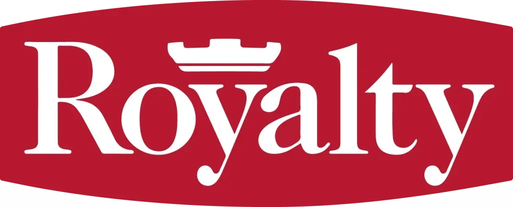 Royalty roofing logo.