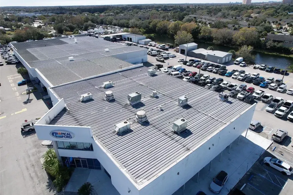 Commercial roof replacement and repair.