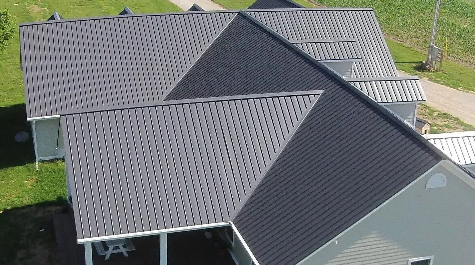 standing seam metal roofing.